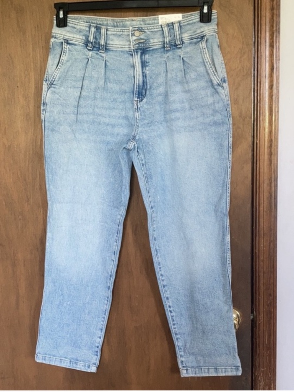 Sonoma jean pleated front straight leg jean  high rise retro 16